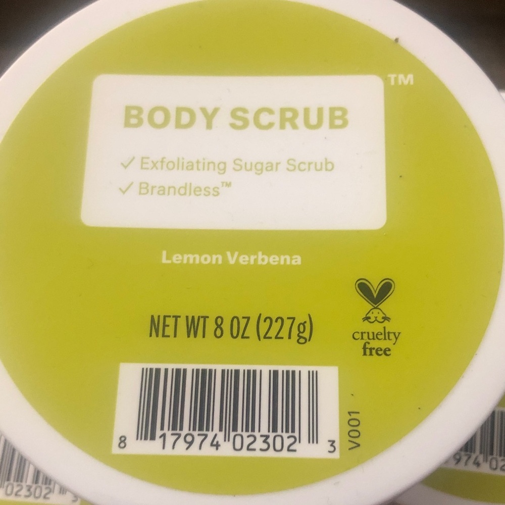 Case of 6 Brandless Salt and Sugar Exfoliating Body Scrub Lemon Verbena 8oz - Picture 8 of 11